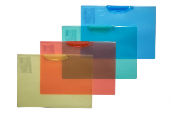 Фото - Папка з бок. затиском, А4, PP, 450 мкн, проз, кол. в ас., 4-256, 4Office 33117 Фото - Папка з бок. затиском, А4, PP, 450 мкн, проз, кол. в ас., 4-256, 4Office 33117