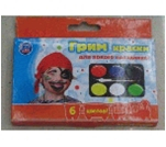 Набор красок для лица 6 цв*25 ml  (уп;12шт) арт.470648#