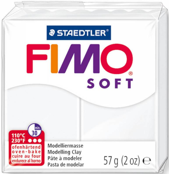 Фото - Пластика Soft, Біла, 57г, Fimo 52282
