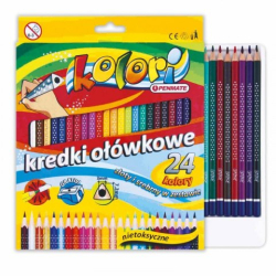 PENMATE KOLORI PREMIUM КОЛЬОРОВІ ОЛІВЦІ ТРИКУТНІ 24 КЛ.+ПІДСТРУГАЛКА