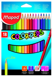 Олівці кольорові COLOR PEPS Classic, 18 кольорів
