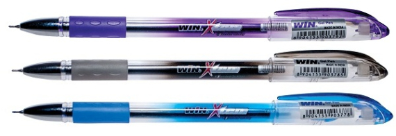 Фото - Ручка гелева  WIN 0,6мм X-TEN синя (уп.12) 20658