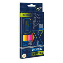 Олівці кольорові YES 12/24 кол. "Oxford"