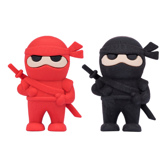Фото - Ластик фігурний YES 'Ninja', 2 кол./уп. 63644 Фото - Ластик фігурний YES 'Ninja', 2 кол./уп. 63644