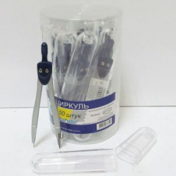 Фото - Циркуль в пласт. тубусе цветной  в PVC банке, mix5 SC01001С-color 26355 Фото - Циркуль в пласт. тубусе цветной  в PVC банке, mix5 SC01001С-color 26355