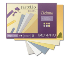Склейка для пастелі Tiziano A4 (23х30,5см), 160г/м2, 24л, чорний, Fabriano