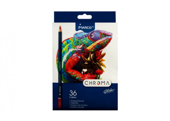 Фото - Олівці MARCO CHROMA 36 кол.,  шестигр, -СтриженьSP- 3,3mm -8010-36CB ( уп4шт) Картон 55741