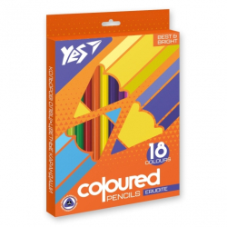 Олівці кольорові YES 18 кол.  "Erudite"