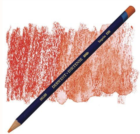 Фото - Олівець чорнильний Inktense (0300), Мандариновий, Derwent 57427 Фото - Олівець чорнильний Inktense (0300), Мандариновий, Derwent 57427
