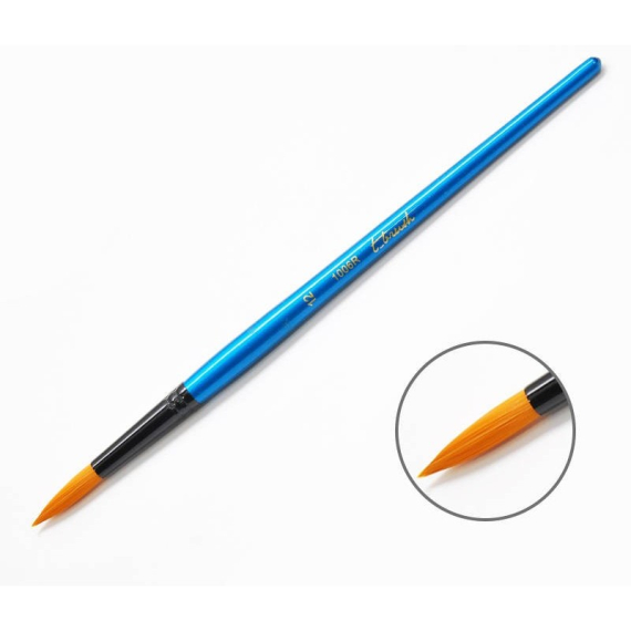 Фото - Пензель Shine Blue Синтетика кругла, алюм, цанга чорн 1006 R № 8, к.р. ArtMaster (6/12) 19458 Фото - Пензель Shine Blue Синтетика кругла, алюм, цанга чорн 1006 R № 8, к.р. ArtMaster (6/12) 19458