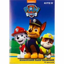 Папір кольор. неон. (10арк/5кол), A4 PAW