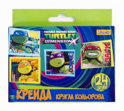 Фото - Мел цветной круглый 24 шт'Ninja Turtles' 38346 Фото - Мел цветной круглый 24 шт'Ninja Turtles' 38346