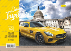 Фото - Альбом для малювання, лаковка, 30 арк., 120 г/м2,  пружина (уп.16) 40623