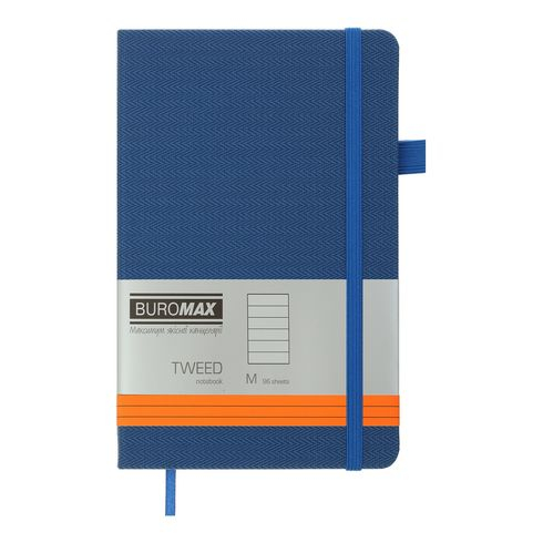 Фото - Книга записна TWEED 125*195, 96 арк., Лінія, обкл. штучна шкіра, синій 61499 Фото - Книга записна TWEED 125*195, 96 арк., Лінія, обкл. штучна шкіра, синій 61499