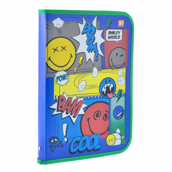 Фото - Папка для труда пласт. на молнии с внутр. карманом А4 'Smiley World'(blue) 41085 Фото - Папка для труда пласт. на молнии с внутр. карманом А4 'Smiley World'(blue) 41085