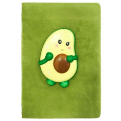 Фото - Блокнот А5 фетровий 80арк, 80г/м2, з сквішем Авокадо 62557 Фото - Блокнот А5 фетровий 80арк, 80г/м2, з сквішем Авокадо 62557