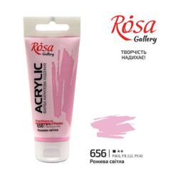 Фарба акрилова, ROSA Gallery, Рожева світла, 60мл,