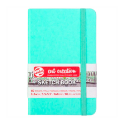 Фото - Блокнот для графіки Talens Art Creation 140г/м2, 9*14см, 80л., Fresh Mint, Royal Talens 58379 Фото - Блокнот для графіки Talens Art Creation 140г/м2, 9*14см, 80л., Fresh Mint, Royal Talens 58379