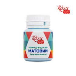 Акрил для декору  45, Блакитна кантрі, матовий, 20 мл, ROSA TALENT