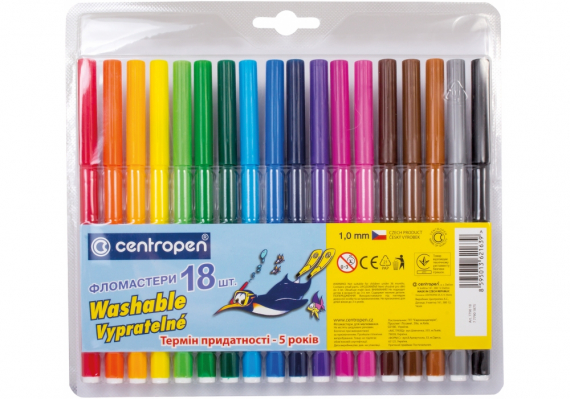 Фото - Фломастери 'Centropen' 18 кол. 7790 ( шт. ) 9556 Фото - Фломастери 'Centropen' 18 кол. 7790 ( шт. ) 9556