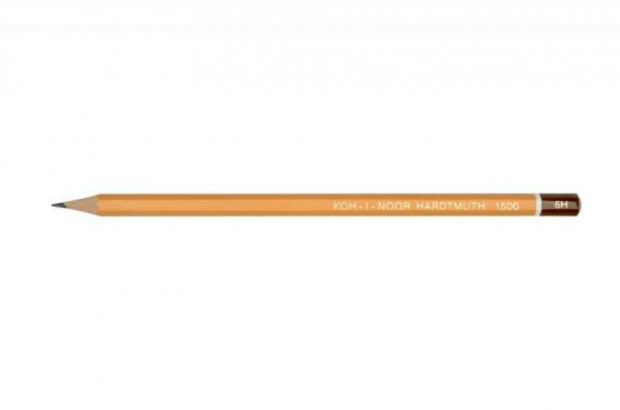 Фото - Олівець графітний 1500,  6H (уп.12) 10124
