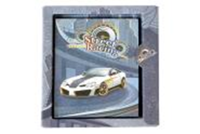 Фото - Блокнот А6 з гліттером  у тонкій коробці, серія STREET RACING 45828 Фото - Блокнот А6 з гліттером  у тонкій коробці, серія STREET RACING 45828
