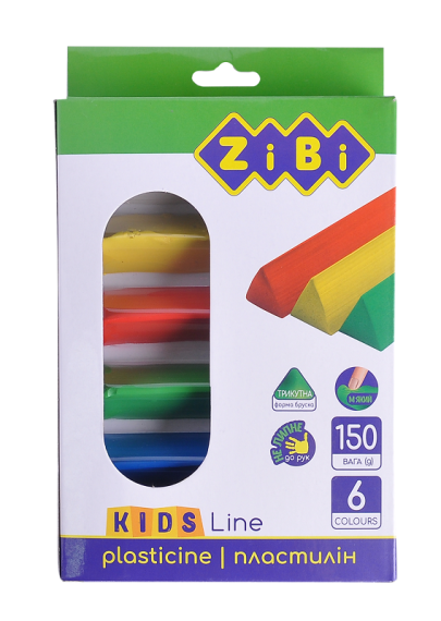 Фото - Пластилін 6 кольорів, 150 г, KIDS Line, трикутні бруски,,уп12шт 62469 Фото - Пластилін 6 кольорів, 150 г, KIDS Line, трикутні бруски,,уп12шт 62469
