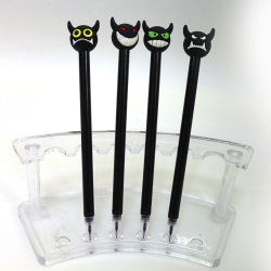 Фото - Ручка дитяча з іграшкою 'Angry cats' гелева, синя, mix, 12шт 54433 Фото - Ручка дитяча з іграшкою 'Angry cats' гелева, синя, mix, 12шт 54433