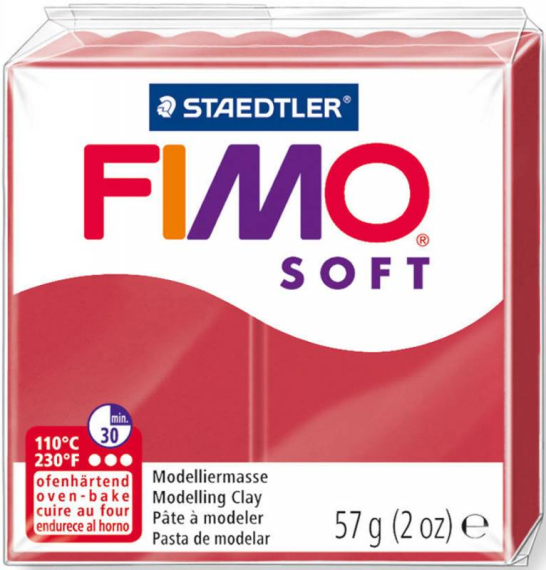 Фото - Пластика Soft, Вишнева, 57г, Fimo 47247 Фото - Пластика Soft, Вишнева, 57г, Fimo 47247