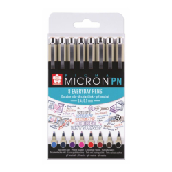 Фото - Набір ручок PIGMA MICRON PN 8кол, Sakura 41327 Фото - Набір ручок PIGMA MICRON PN 8кол, Sakura 41327