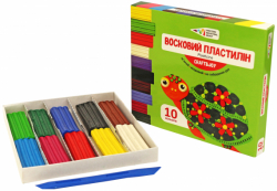 Фото - Пластилін восковий, 10 кол. 120 г. Craft&Joy 46732 Фото - Пластилін восковий, 10 кол. 120 г. Craft&Joy 46732