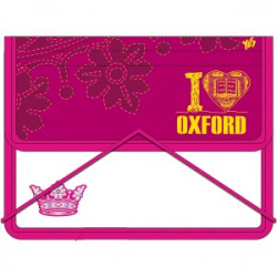 Фото - Папка для тетрадей пласт. на резинке  В5 'Oxford' розовая 27186 Фото - Папка для тетрадей пласт. на резинке  В5 'Oxford' розовая 27186