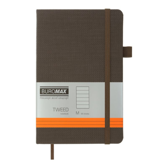 Фото - Книга записна TWEED 125*195, 96 арк.,Лінія, обкл. штучна шкіра, сірий 61480 Фото - Книга записна TWEED 125*195, 96 арк.,Лінія, обкл. штучна шкіра, сірий 61480