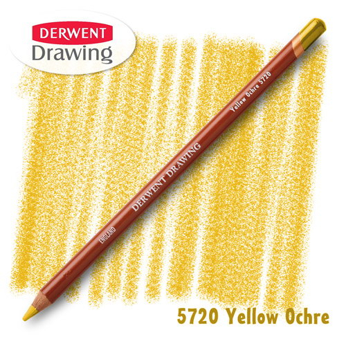 Фото - Олівець для рисунку Drawing (5720), Охра жовта, Derwent 57489 Фото - Олівець для рисунку Drawing (5720), Охра жовта, Derwent 57489