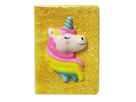 Фото - Блокнот А5 з сквішем 80арк, 80г/м2 Одноріг 62556