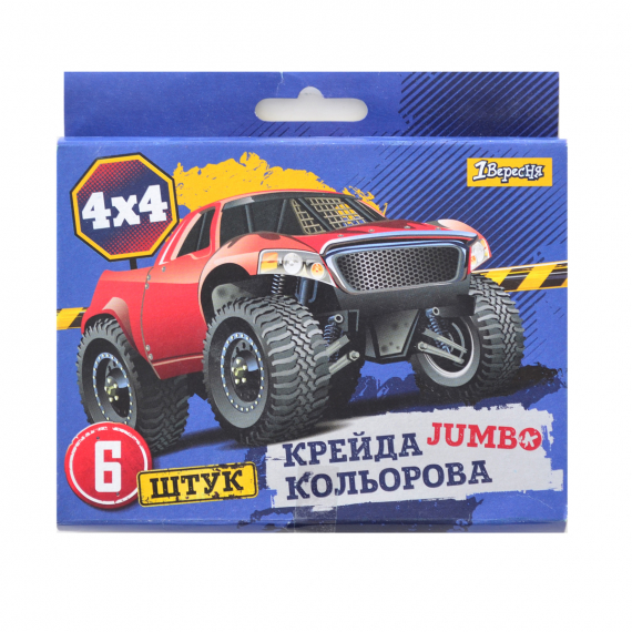 Фото - Мел цветной JUMBO, 6 шт. 'Off-Road' 38364 Фото - Мел цветной JUMBO, 6 шт. 'Off-Road' 38364