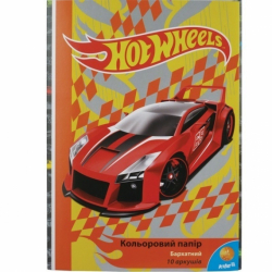 Папір кольор. бархат.(10арк/10кол), A4 HW