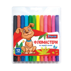 Фломастери 1Вересня 12 кольорів  "Zoo Land"