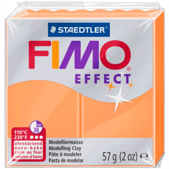 Фото - Пластика Effect, Оранжева неонова, 57г, Fimo 52288 Фото - Пластика Effect, Оранжева неонова, 57г, Fimo 52288