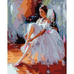 Картина за номерами SANTI "Тендітна балерина", 40*50 см.