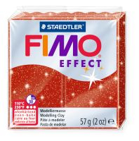 Фото - Пластика Effect, Червона з блискітками, 57г, Fimo 42838 Фото - Пластика Effect, Червона з блискітками, 57г, Fimo 42838