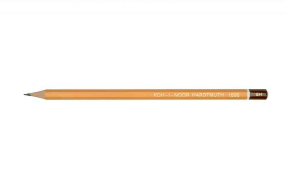 Фото - Олівець графітний 1500,  6H (уп.12) 10124