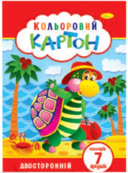 Фото - Набір кольорового картону А4 (двосторонній), 7 арк., 230 г/м2 (уп.30) 40628 Фото - Набір кольорового картону А4 (двосторонній), 7 арк., 230 г/м2 (уп.30) 40628