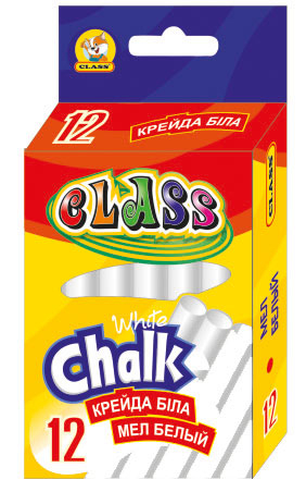 Фото - Крейда біла кругла,12шт, 10*82мм,7608 CLASS 44307 Фото - Крейда біла кругла,12шт, 10*82мм,7608 CLASS 44307