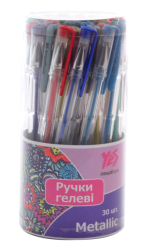 Фото - Ручка гелева 'Metallic' 30 кол./тубус 38612 Фото - Ручка гелева 'Metallic' 30 кол./тубус 38612