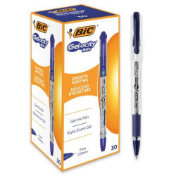 Ручка гелева Gelocity Stic синя BIC (уп.30)