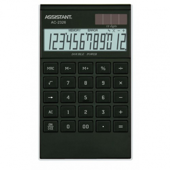 Фото - Калькулятор ASSISTANT АС-2326  (black/silver) 40246 Фото - Калькулятор ASSISTANT АС-2326  (black/silver) 40246