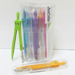 Фото - Циркуль в пласт. тубусе в PVC банке, mix5 SC01001LС-color (уп.10) 26352 Фото - Циркуль в пласт. тубусе в PVC банке, mix5 SC01001LС-color (уп.10) 26352