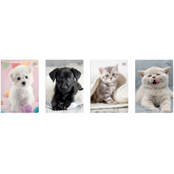 Фото - Зошит шкільний, А5, 12 # I  lOVE PETS (уп.20) 57007