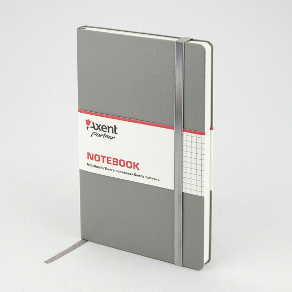 Фото - Книга записна Partner Pro, 130*210, 112арк, кл, сіра 41398 Фото - Книга записна Partner Pro, 130*210, 112арк, кл, сіра 41398